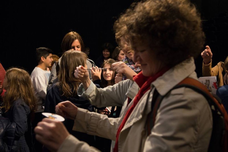 Lehrer, Schüler und Schülerinnen der Klasse 1c des BRG4 Waltergasse © VIS/Pablo Alvarez Mendivil