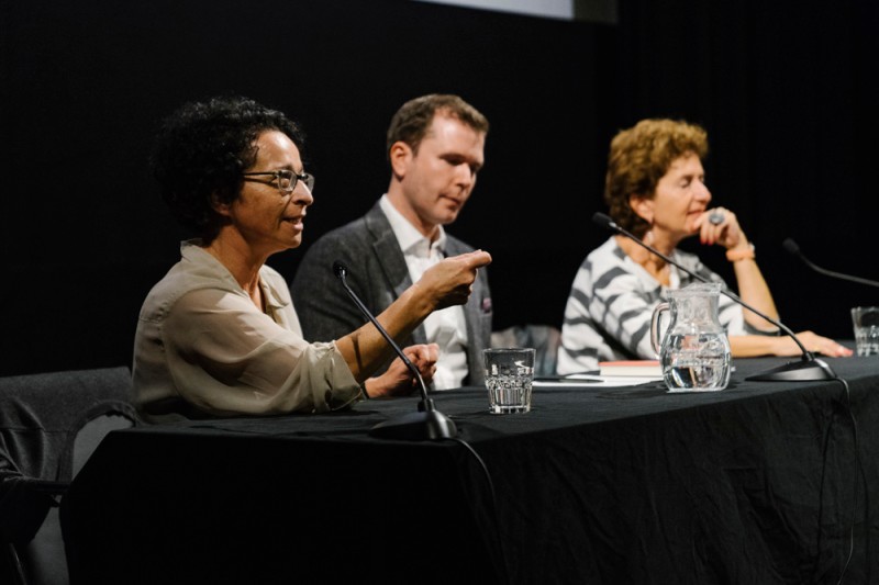 Isolde Charim, Michael Loebenstein, Ruth Beckermann (Foto: ÖFM / © Mercan Sümbültepe)