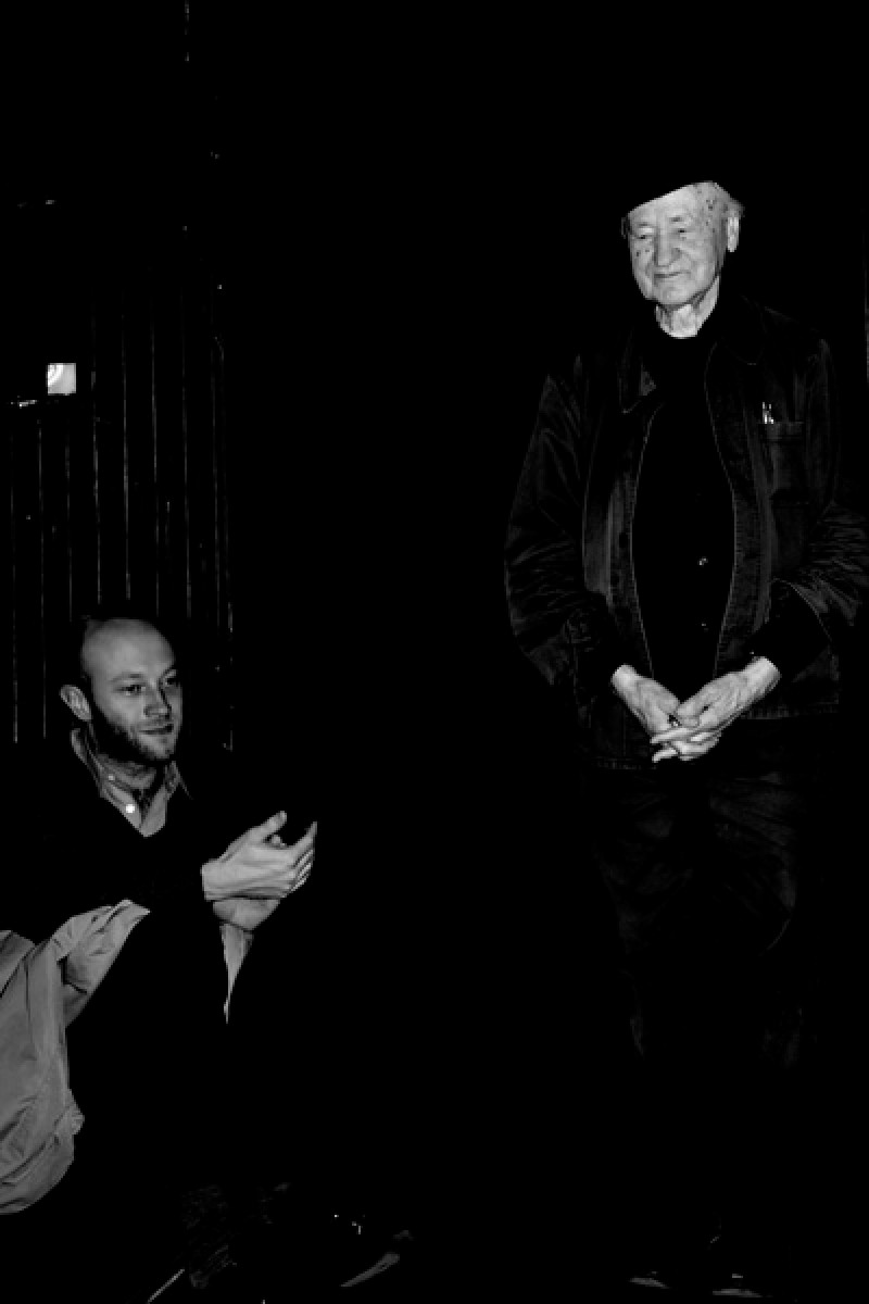 Sebastian und Jonas Mekas © Angela Biedermann