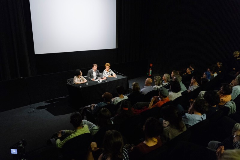 Isolde Charim, Michael Loebenstein, Ruth Beckermann (Foto: ÖFM / © Mercan Sümbültepe)