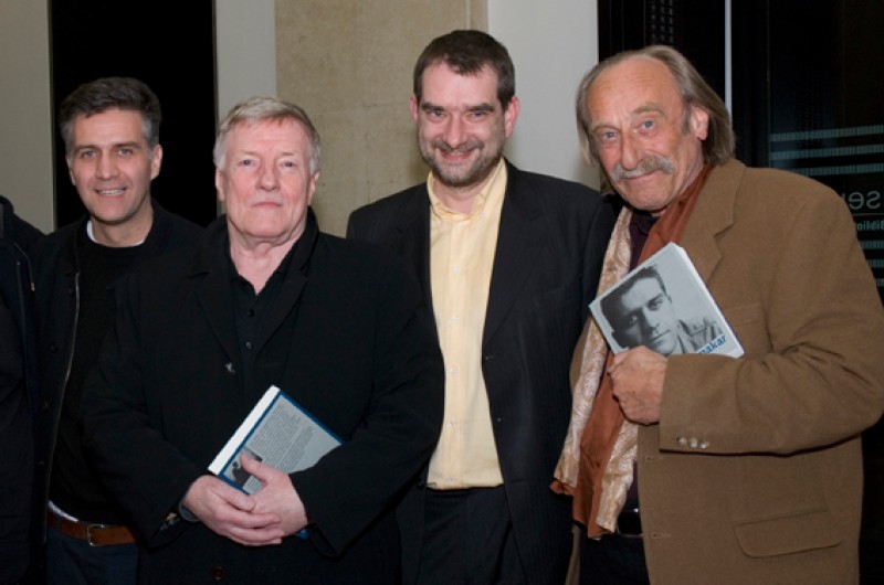 v.l.n.r. Romuald Karmakar, Manfred Zapatka, Alexander Horwath, Hartmut Geerken © Sissi Makovec