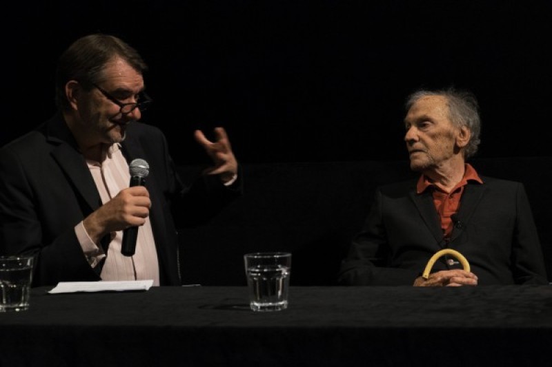 Alexander Horwath, Jean-Louis Trintignant © ÖFM/Eszter Kondor