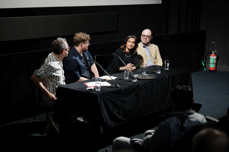 Gerald Weber, Daniel Hadenius-Ebner, Jyoti Mistry, Florian Schattauer (Foto: Vienna Shorts © Peter Griesser)