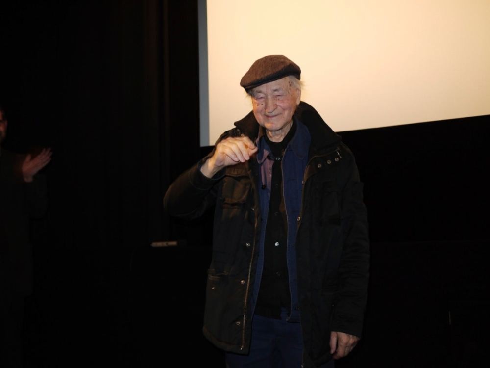 Jonas Mekas 2013 im Filmmuseum © Angela Biedermann