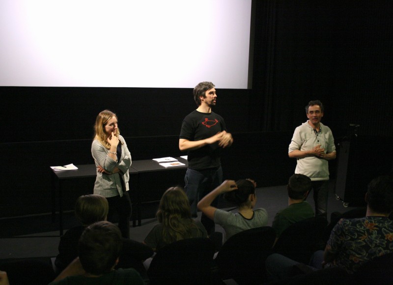 Carla Maria Losch, Stefan Huber und Gerald Weber bei "Fokus Film" © VIS/Franka Giesemann