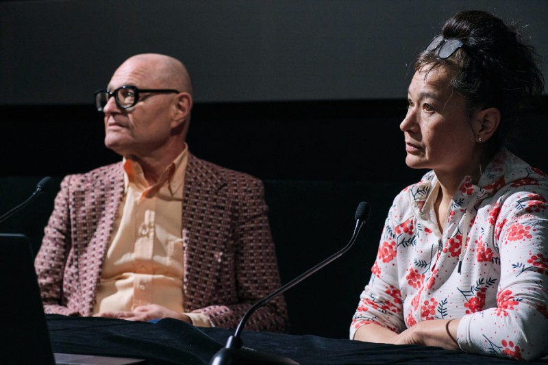 Georg Schöllhammer, Hito Steyerl (Foto: ÖFM © Eszter Kondor)