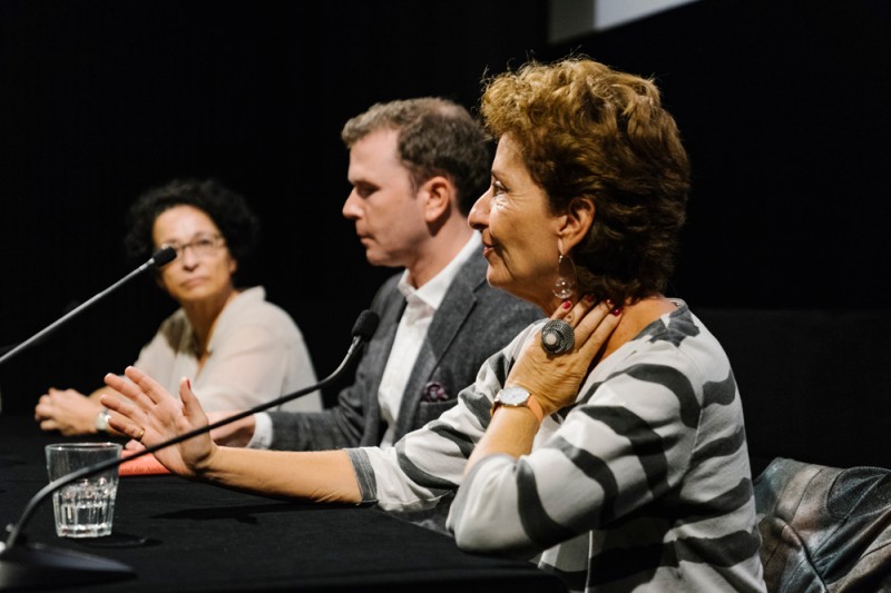 Isolde Charim, Michael Loebenstein, Ruth Beckermann (Foto: ÖFM / © Mercan Sümbültepe)