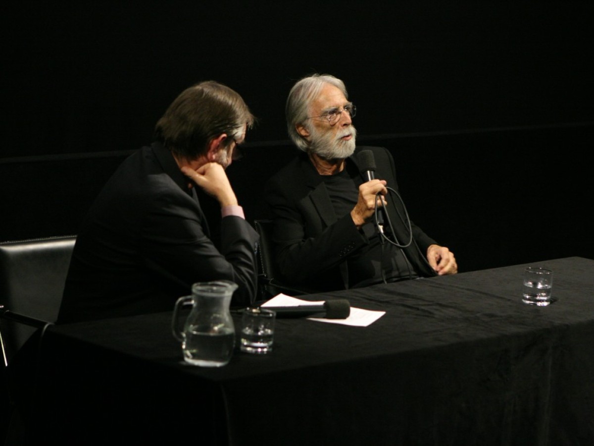 Alexander Horwath und Michael Haneke bei der Masterclass (C) ÖFM/Sabine Maierhofer