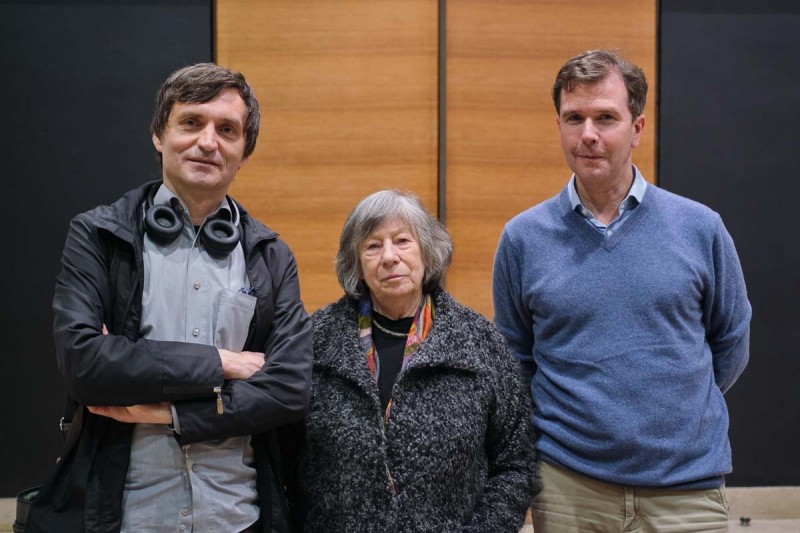 Jurij Meden, Laura Mulvey, Michael Loebenstein (Foto: ÖFM © Eszter Kondor)